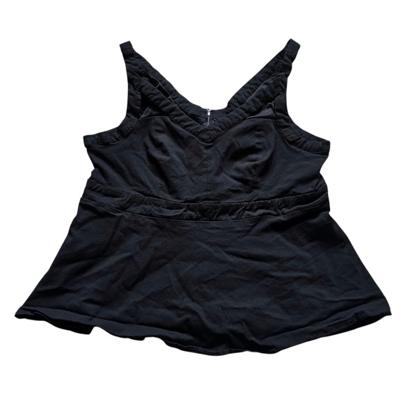 torrid Tops - Torrid Black Cropped‎ Tank Top Sz 1
